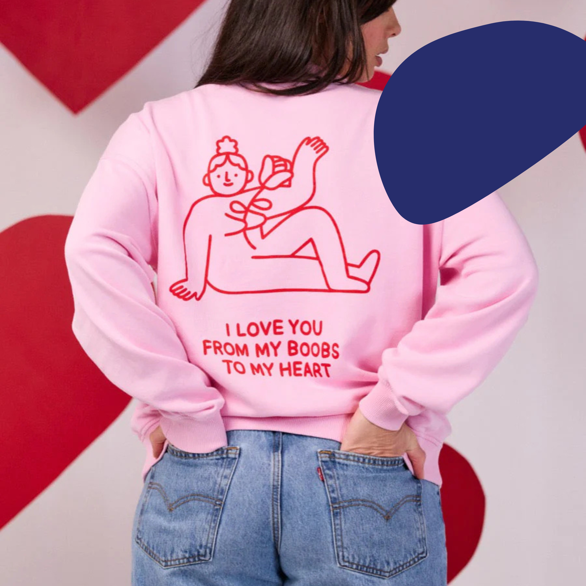 I Love You Sweatshirt (zonder borstvoedingsfunctie)