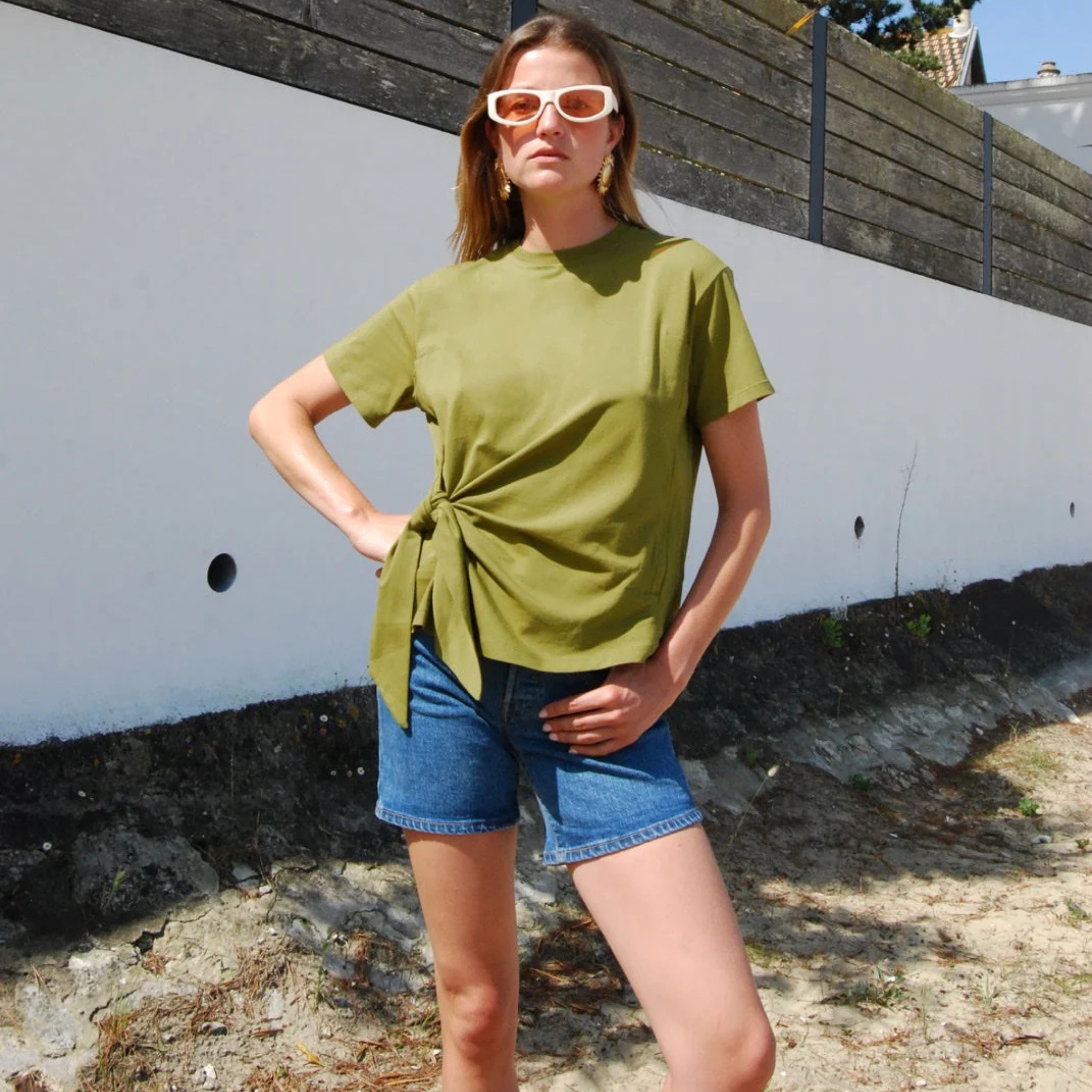 Tie Waist Borstvoedingst-shirt