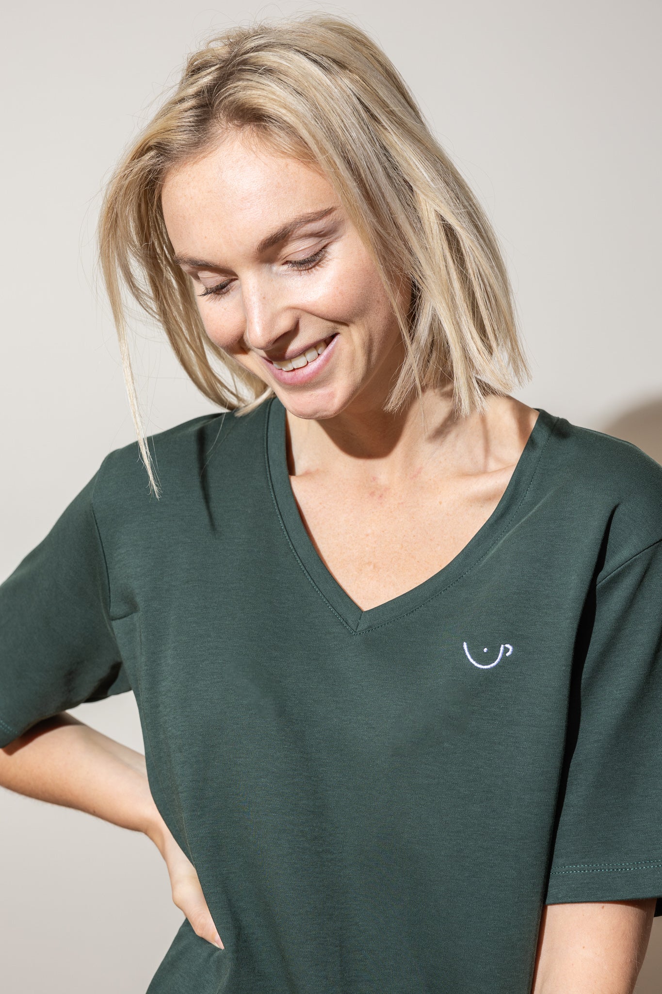 Latte Mamiato - T-shirt d'allaitement - Vert bouteille