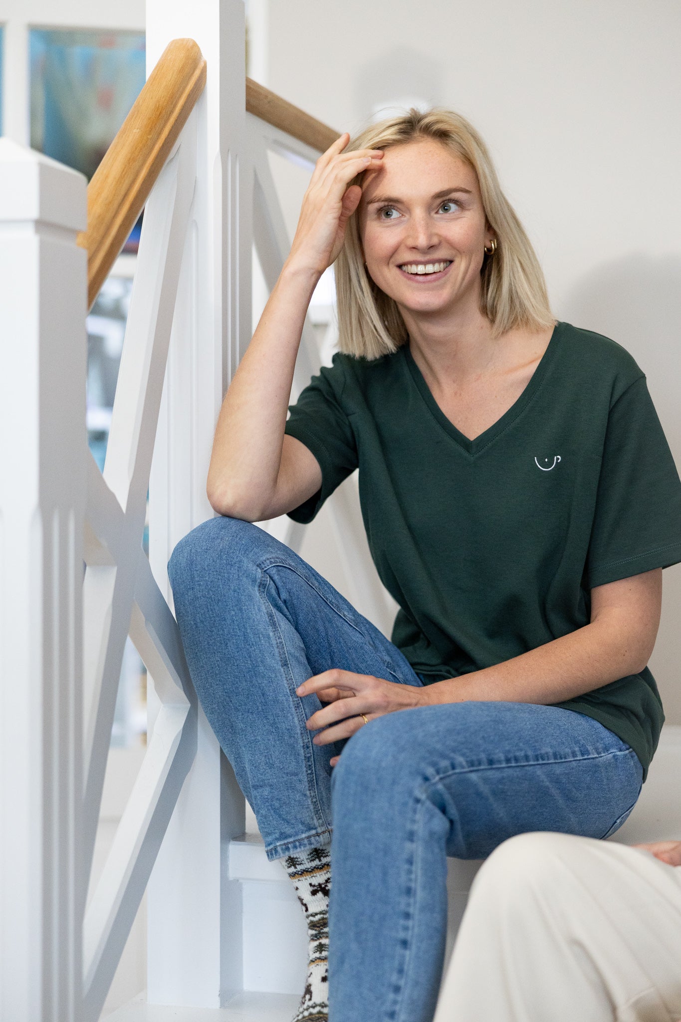 Latte Mamiato - T-shirt d'allaitement - Vert bouteille