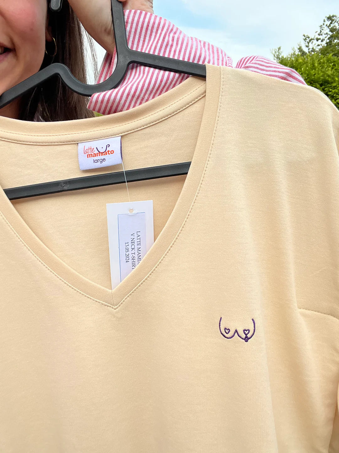 Latte Mamiato - Breastfeeding T-shirt - Pastel Yellow
