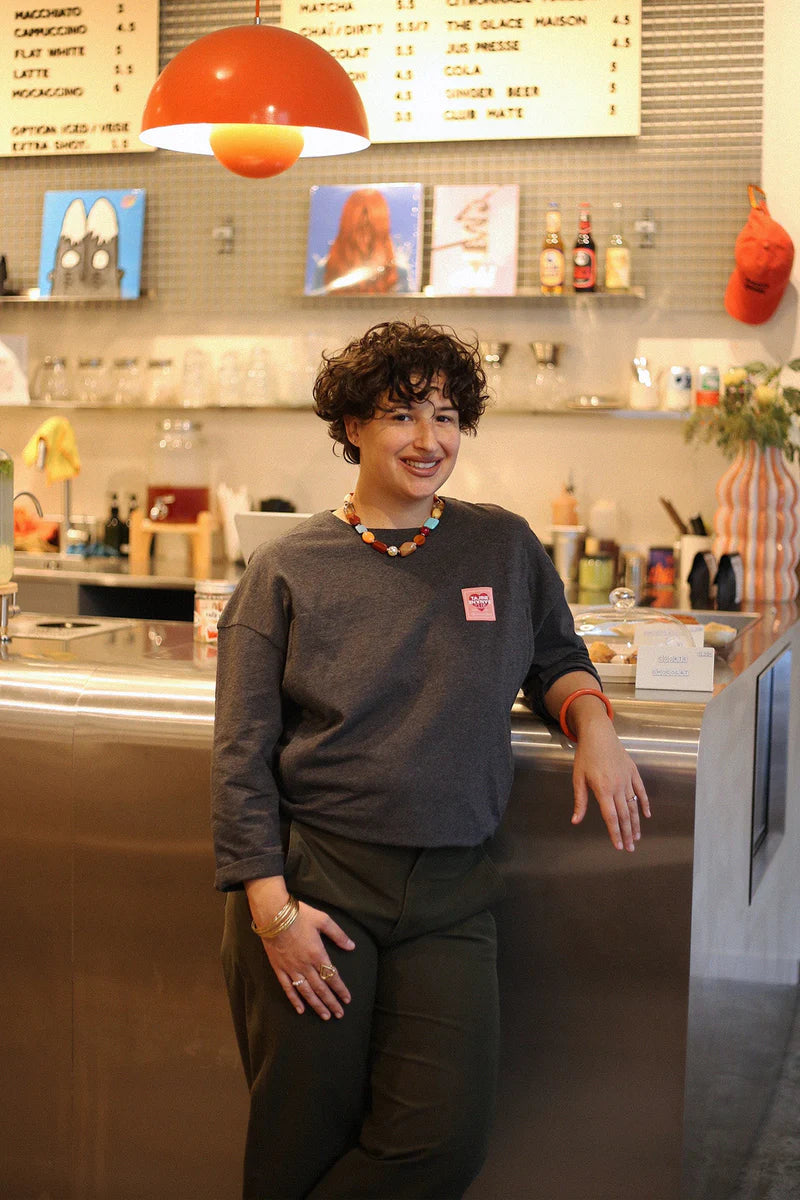 Tajinebanane Lovers borstvoedingsT-Shirt antraciet