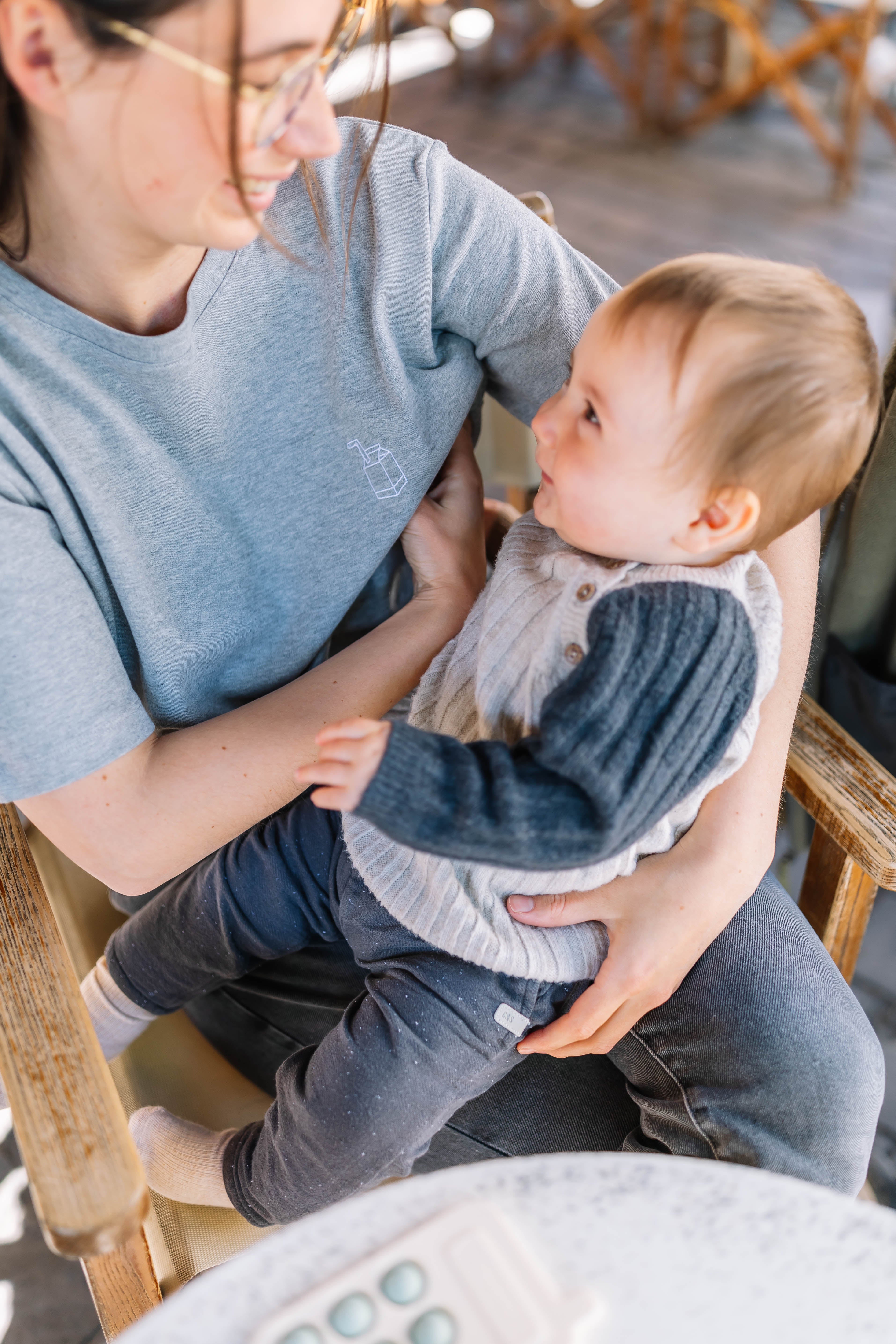 Latte Mamiato - Breastfeeding T-shirt - Grey