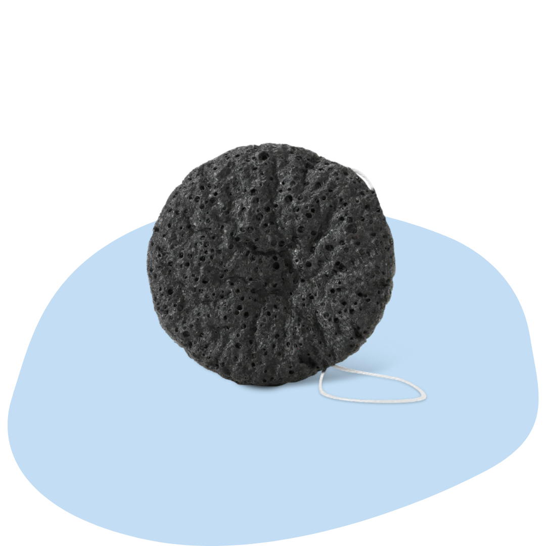 Charcoal konjak spons