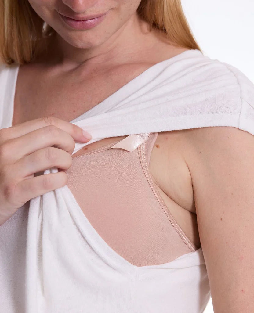 Lucile Maternity en Nursing T-shirt - Natural