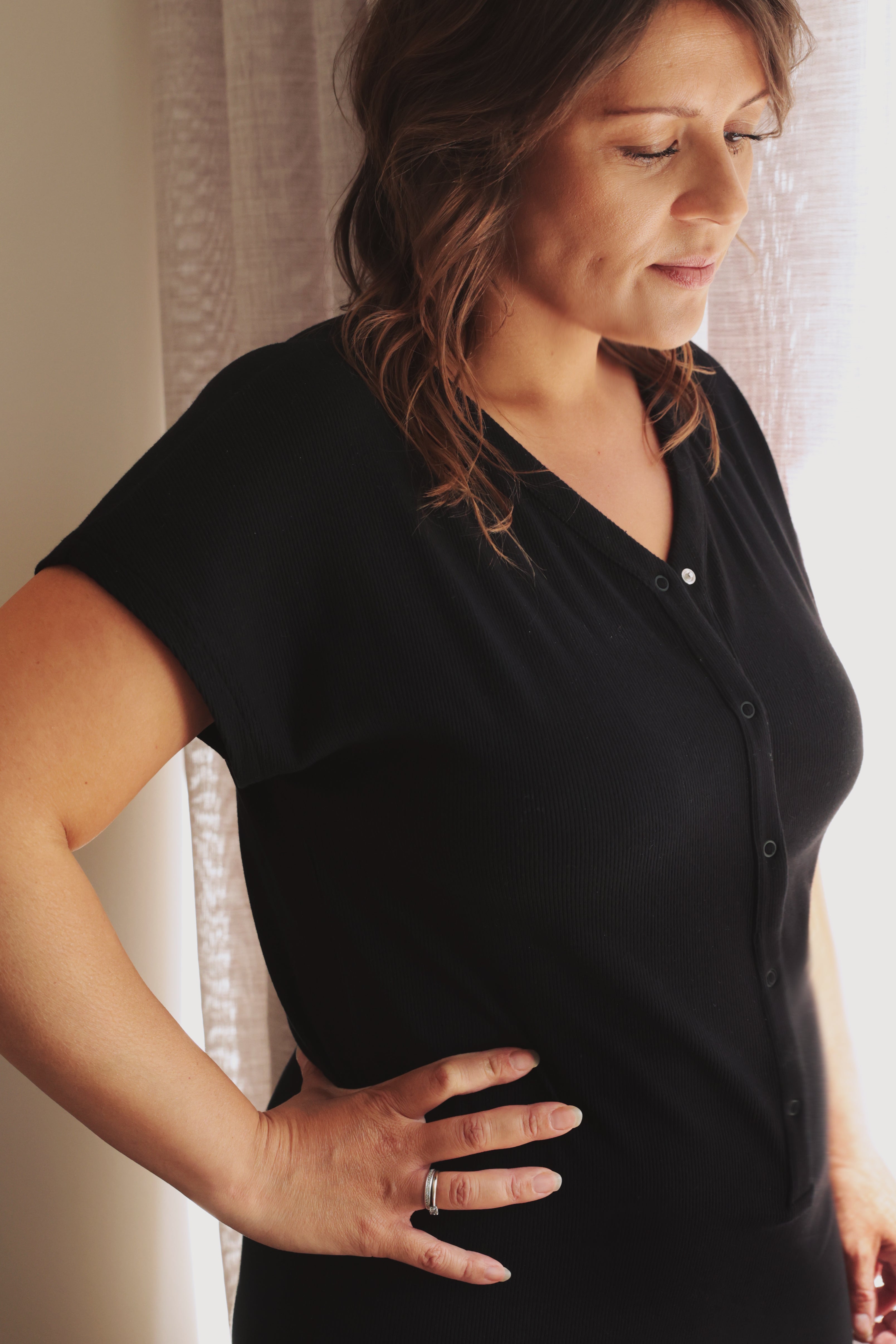The Maternity Dress - Limited Rib - Bamboo