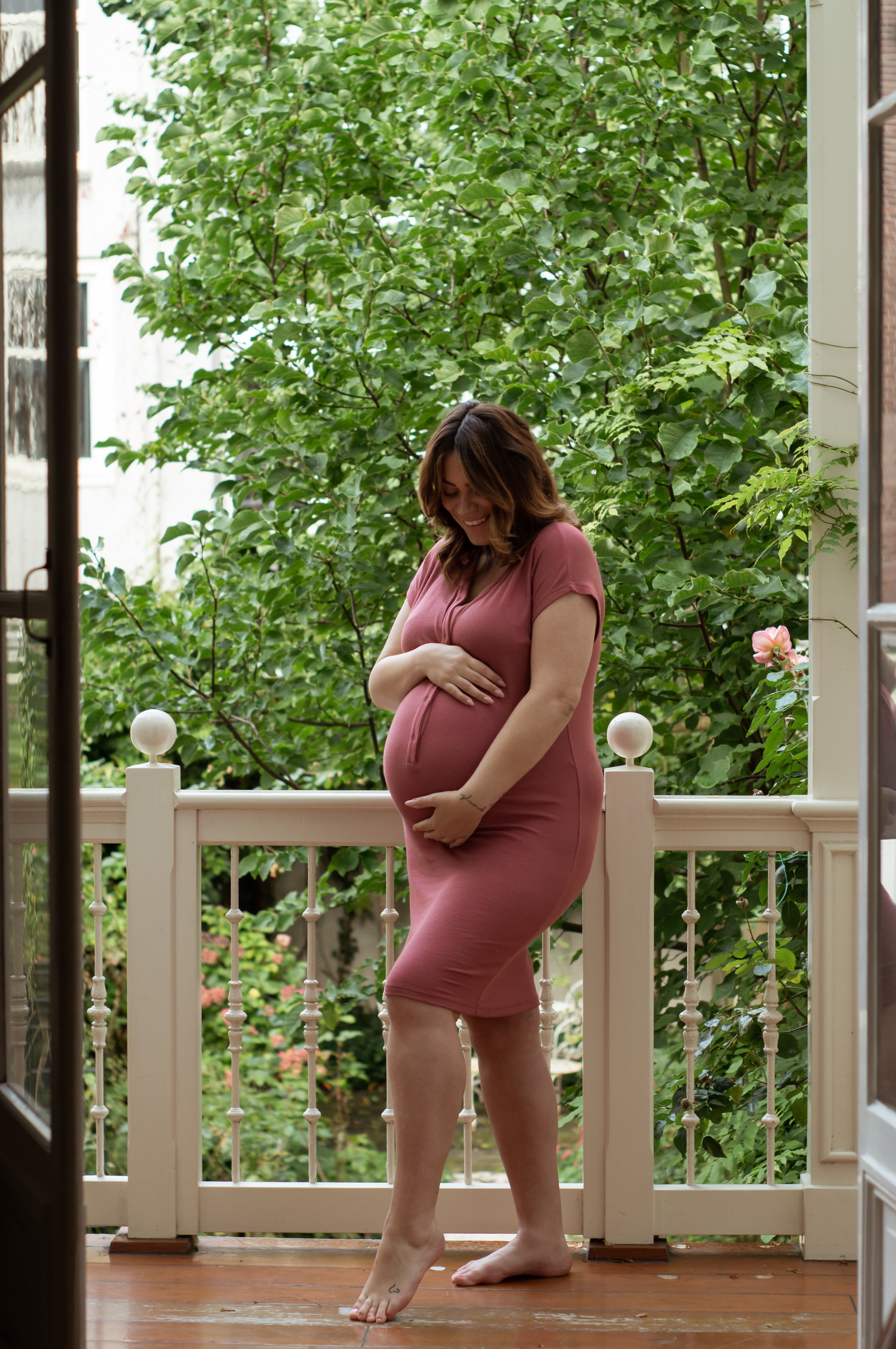 The Maternity Dress - Limited Rib - Bamboo