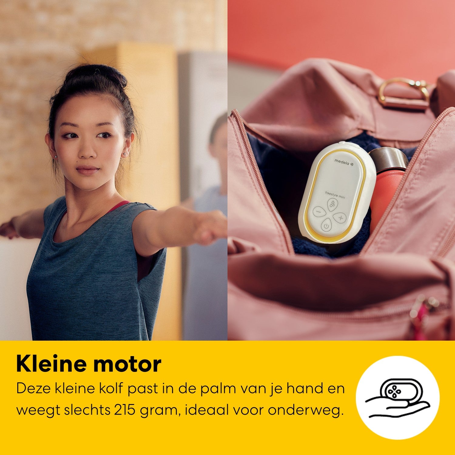 Medela Freestyle™ Mini dubbele elektrische borstkolf (klassieke set met flessen)