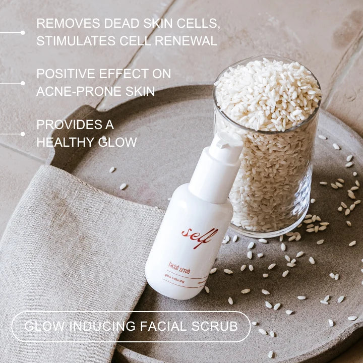 Glow inducing facial scrub - Self