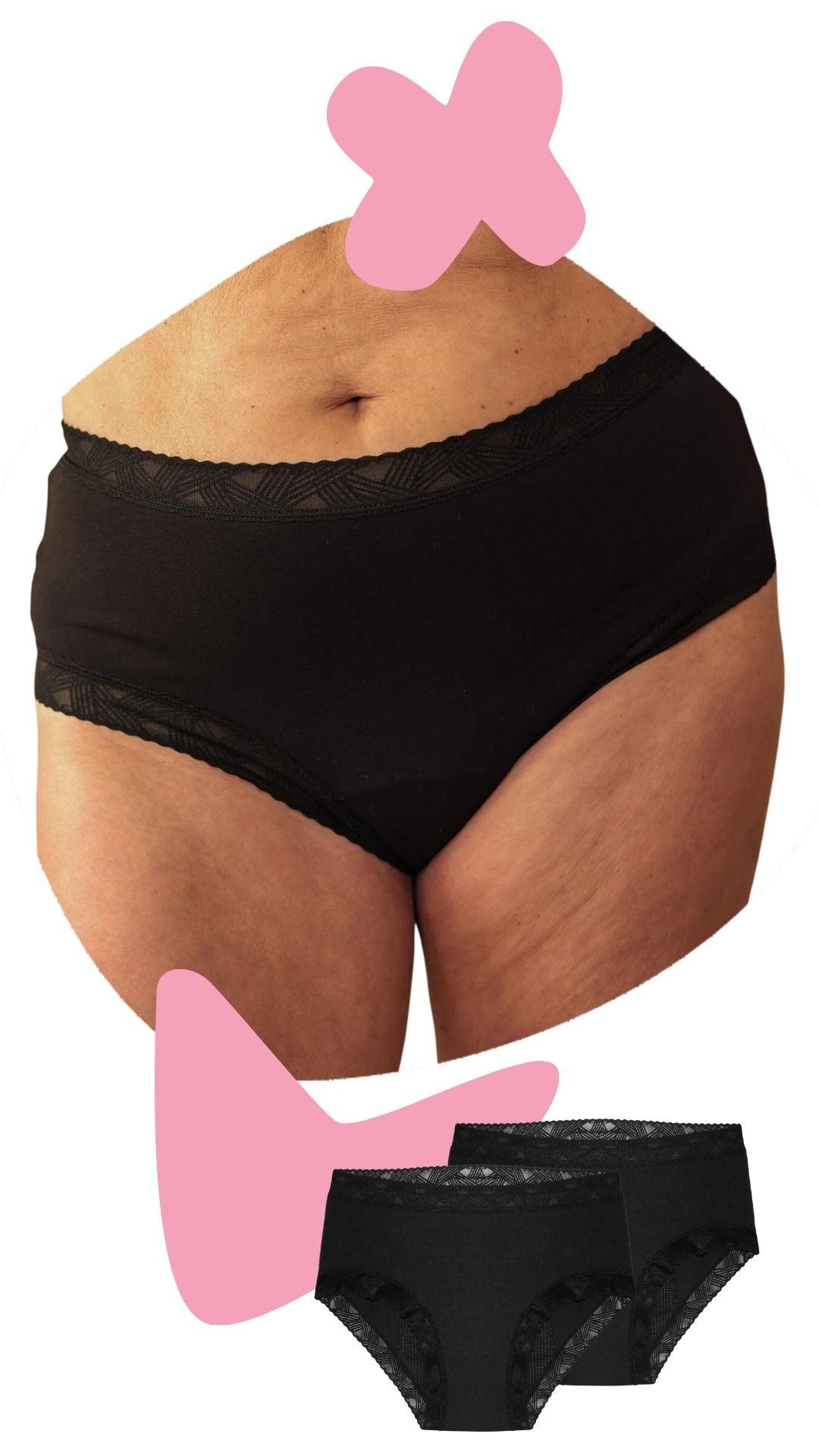 Menstrual underwear hipster - 2pack