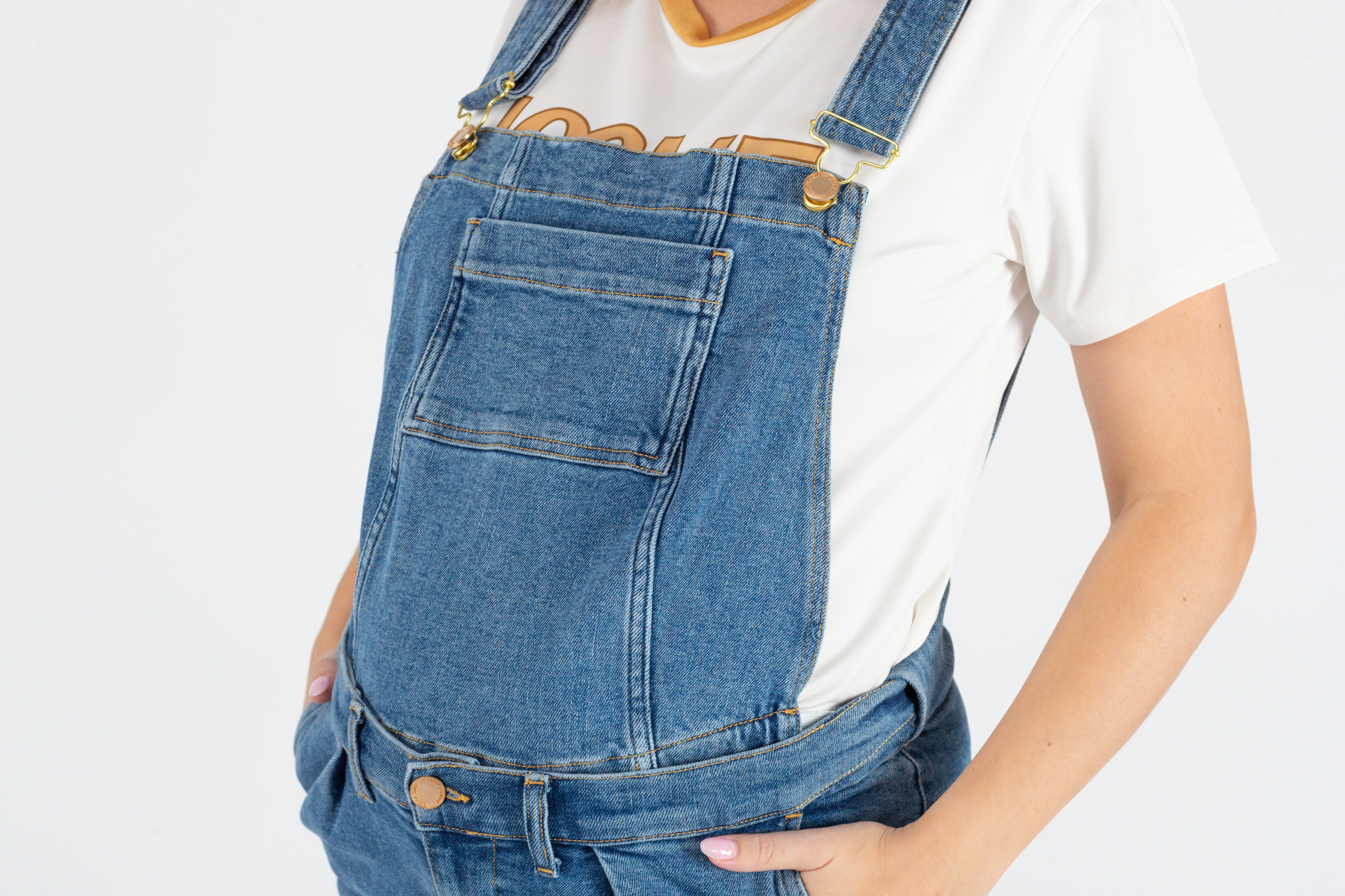 Fisher Denim Overall Top