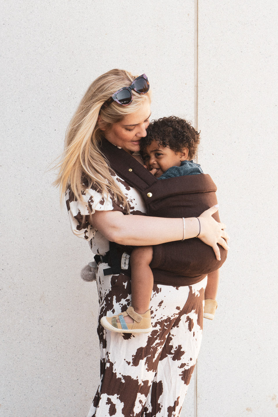 Monkose - Heiwa babydraagzak Linen Cocoa