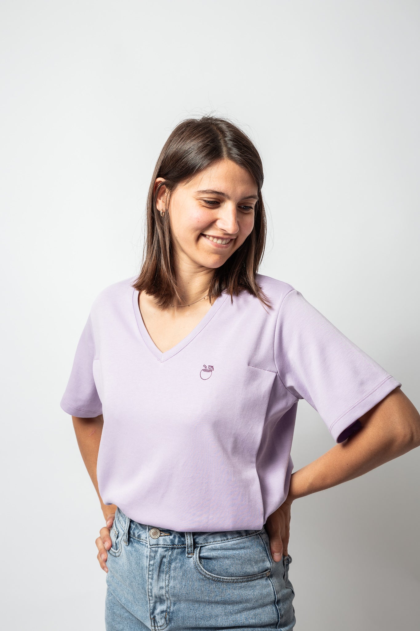 Latte Mamiato - T-shirt d'allaitement - Violet