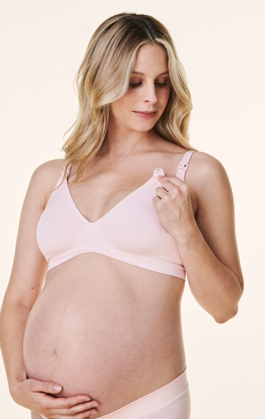 V-neck maternity and nursing bra