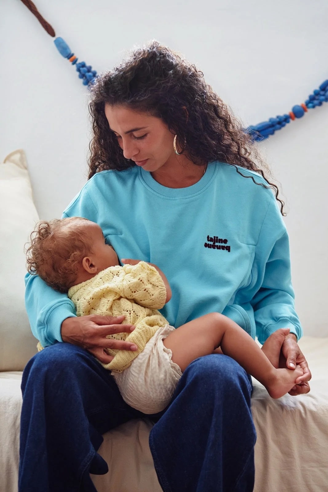 La P'allaite Breastfeeding Sweatshirt - Reef