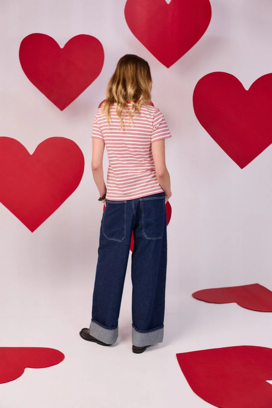 I Love You Striped T-shirt