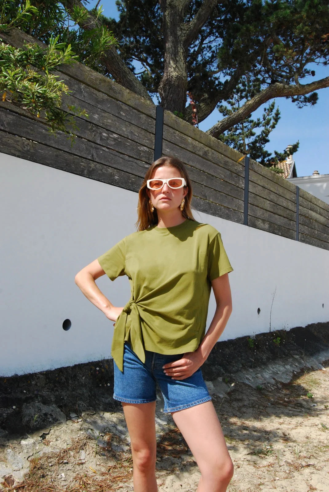 Tie Waist Borstvoedingst-shirt