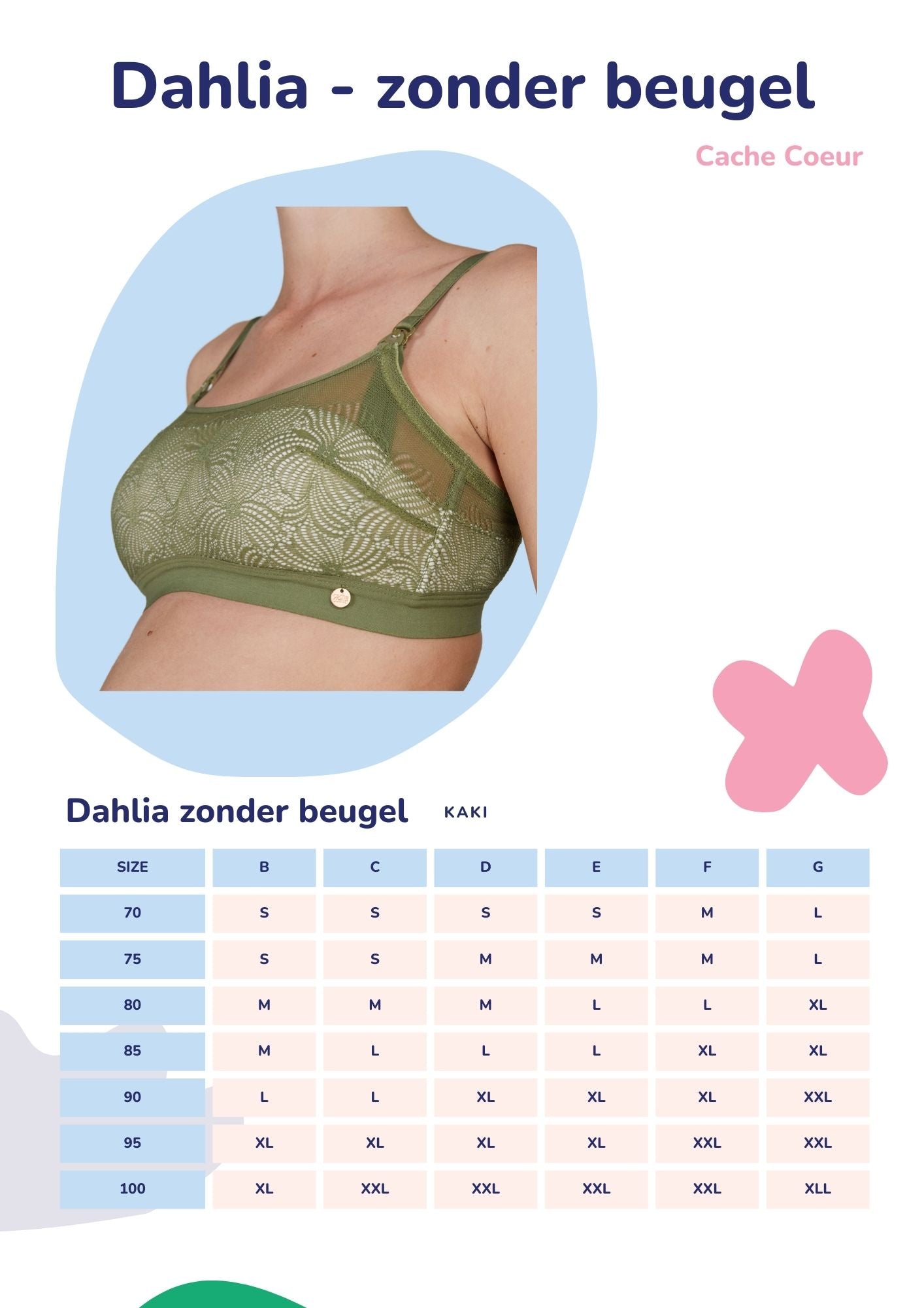 Dahlia - Non-wired maternity and nursing bra