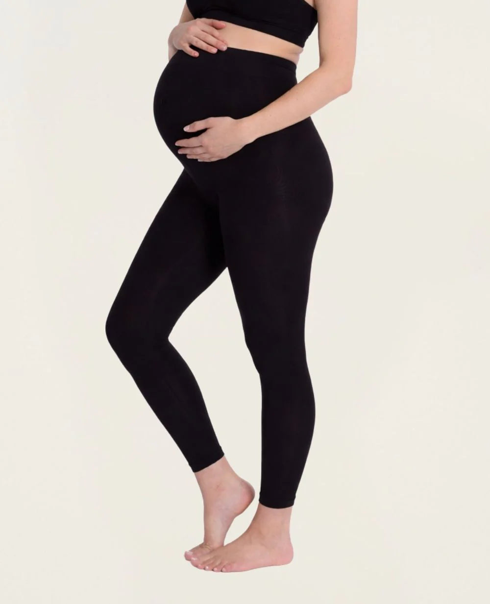 Essential Seamless Maternity Leggings - Zwart