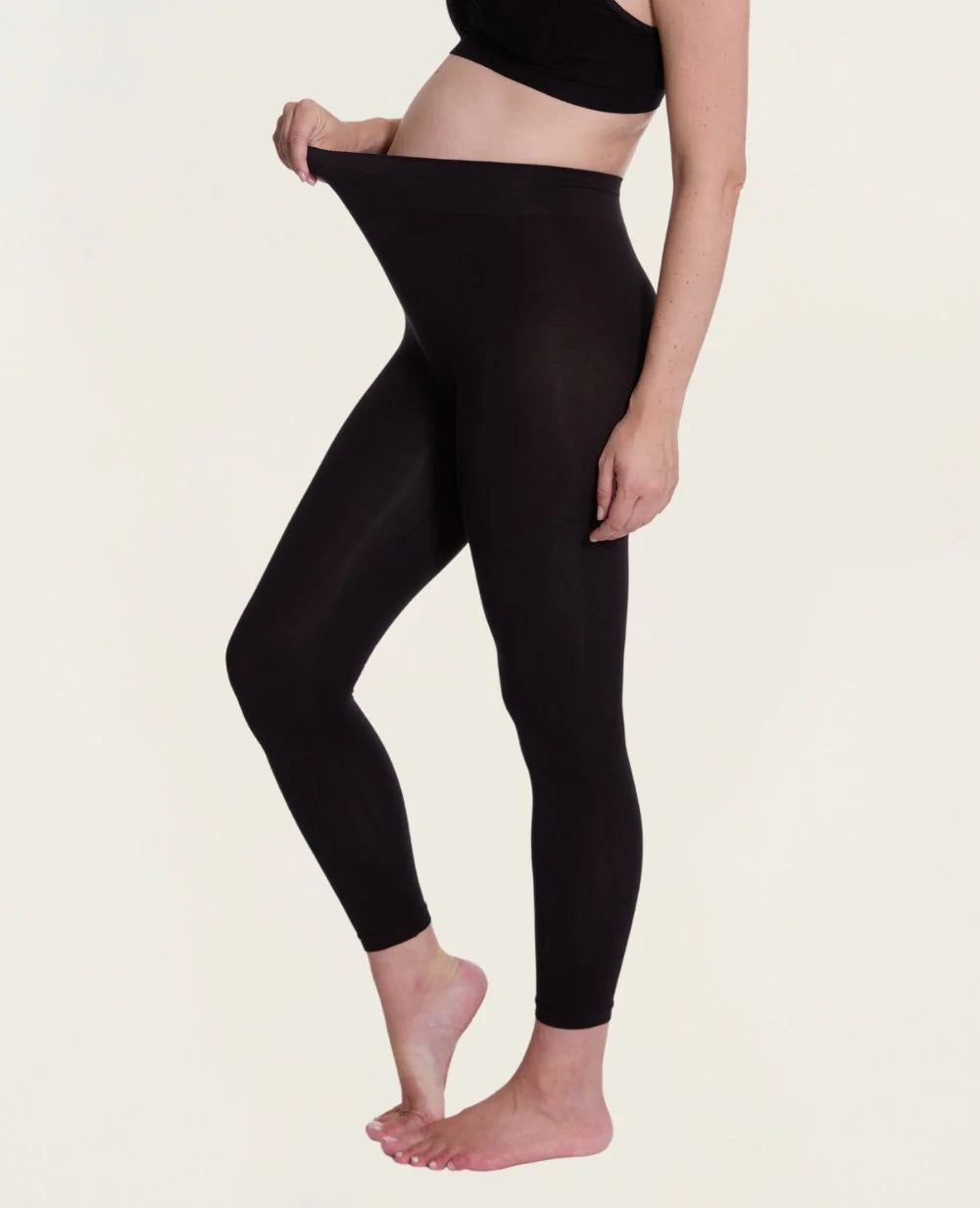 Essential Seamless Maternity Leggings - Zwart