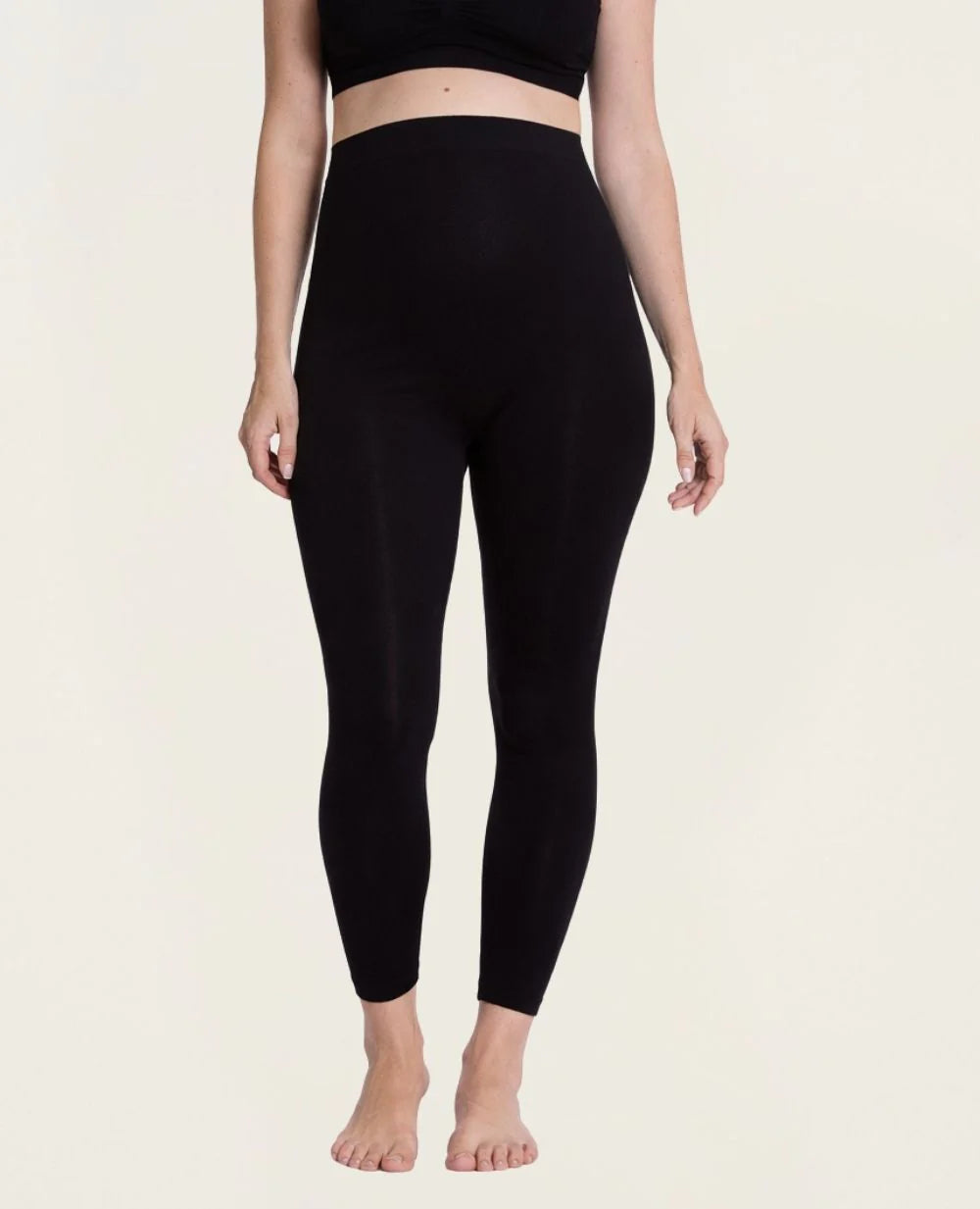 Essential Seamless Maternity Leggings - Zwart