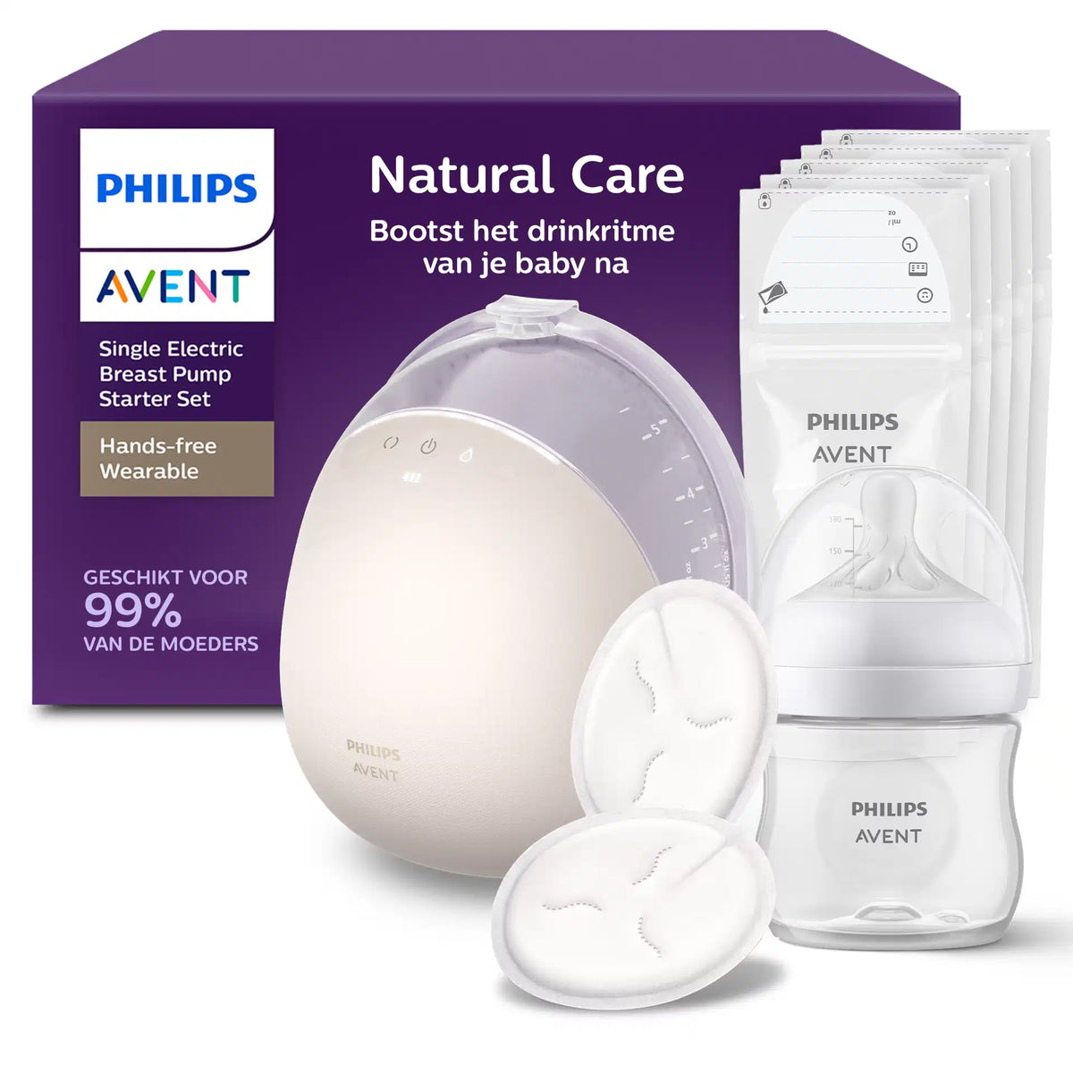 Philips Avent Natural Care Handsfree Wearable Borstkolf - Enkel