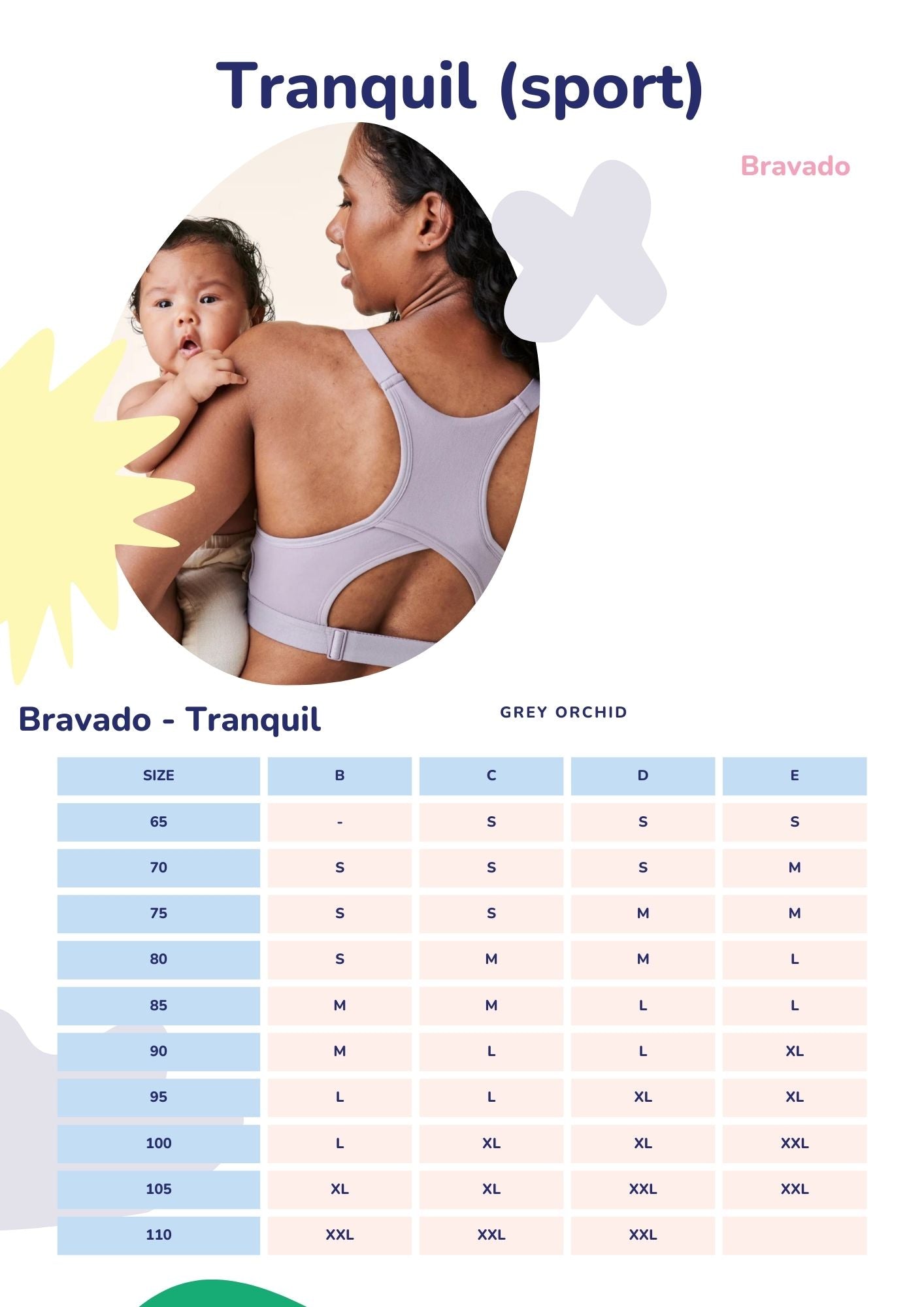 Bravado - Tranquil - Soutien-gorge de sport de maternité et d'allaitement à faible impact