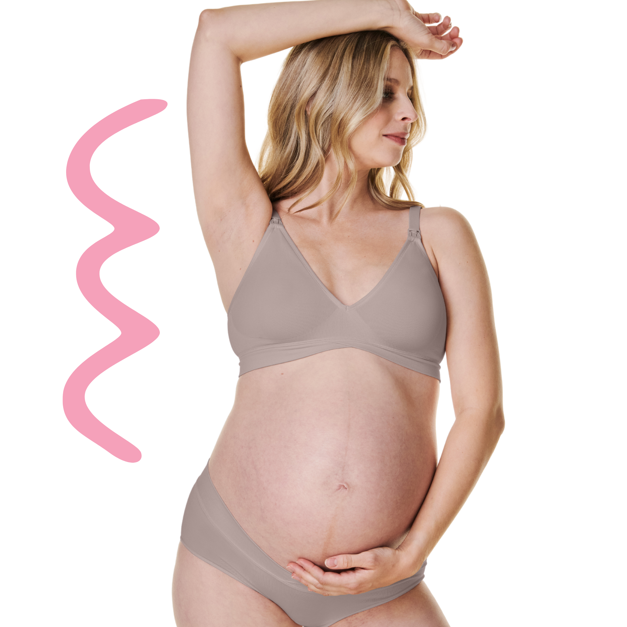 V-neck maternity and nursing bra