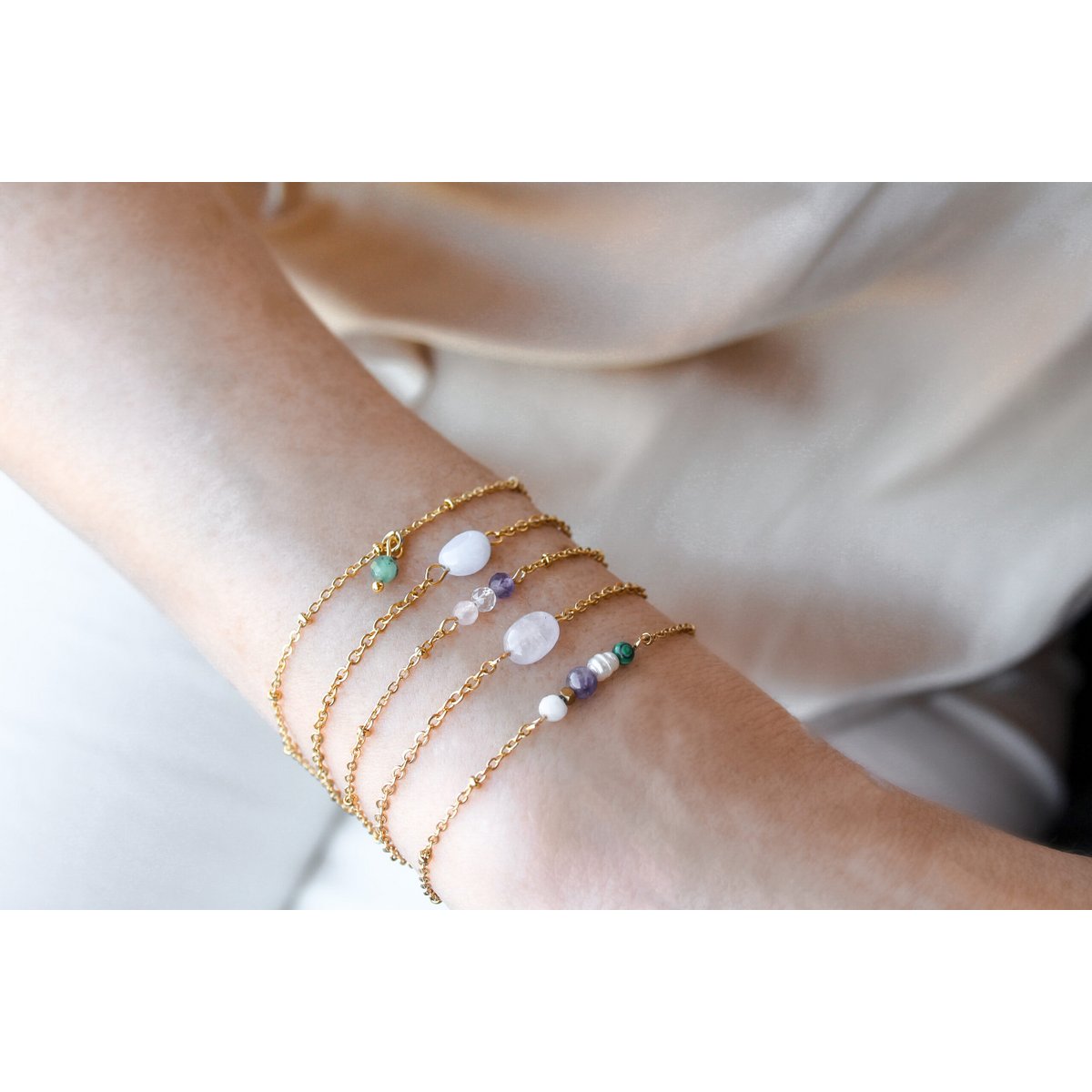 Birthstone Bracelets - Gold