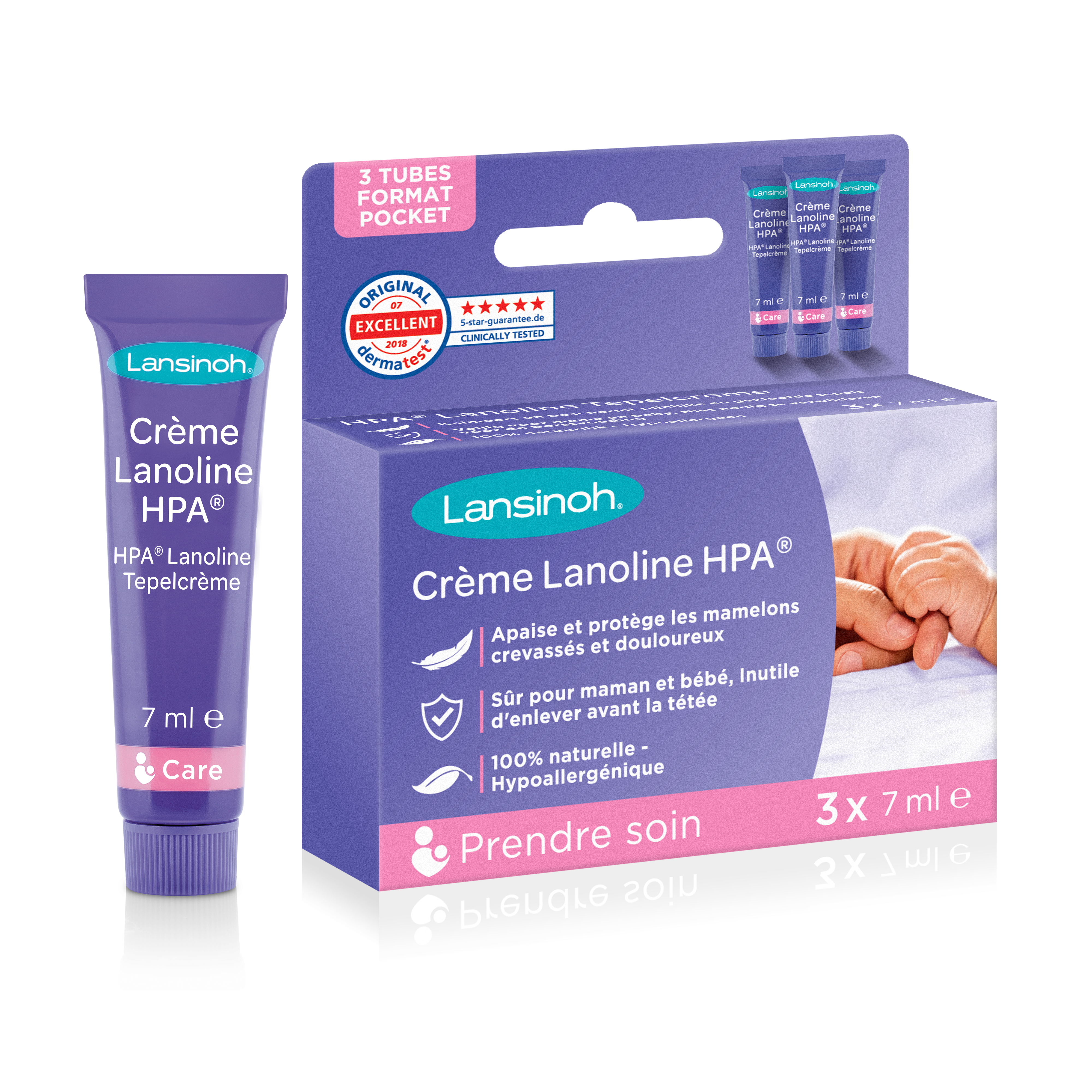 Lanolin nipple cream HPA 3x7ml