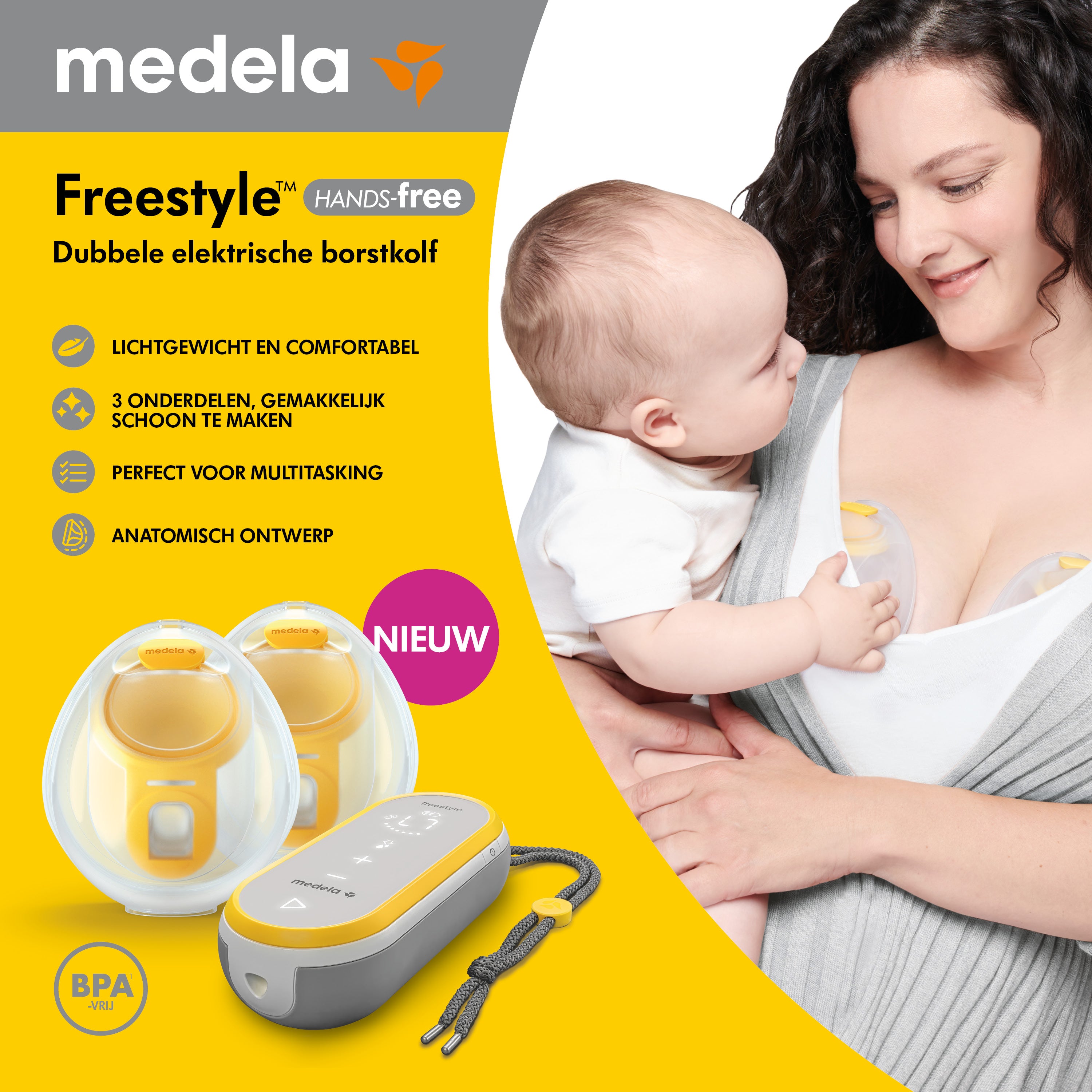 Freestyle Hands-Free Double Breast Pump