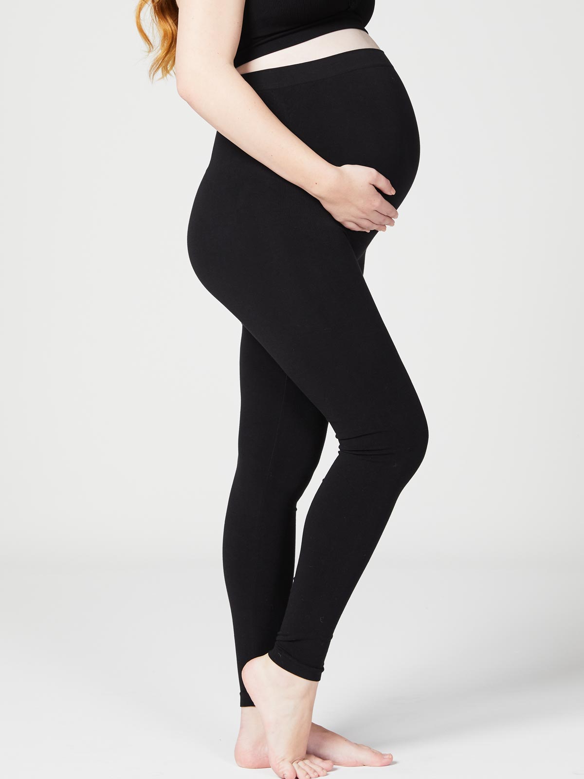 Maternity Leggings - Honey Seamless Black